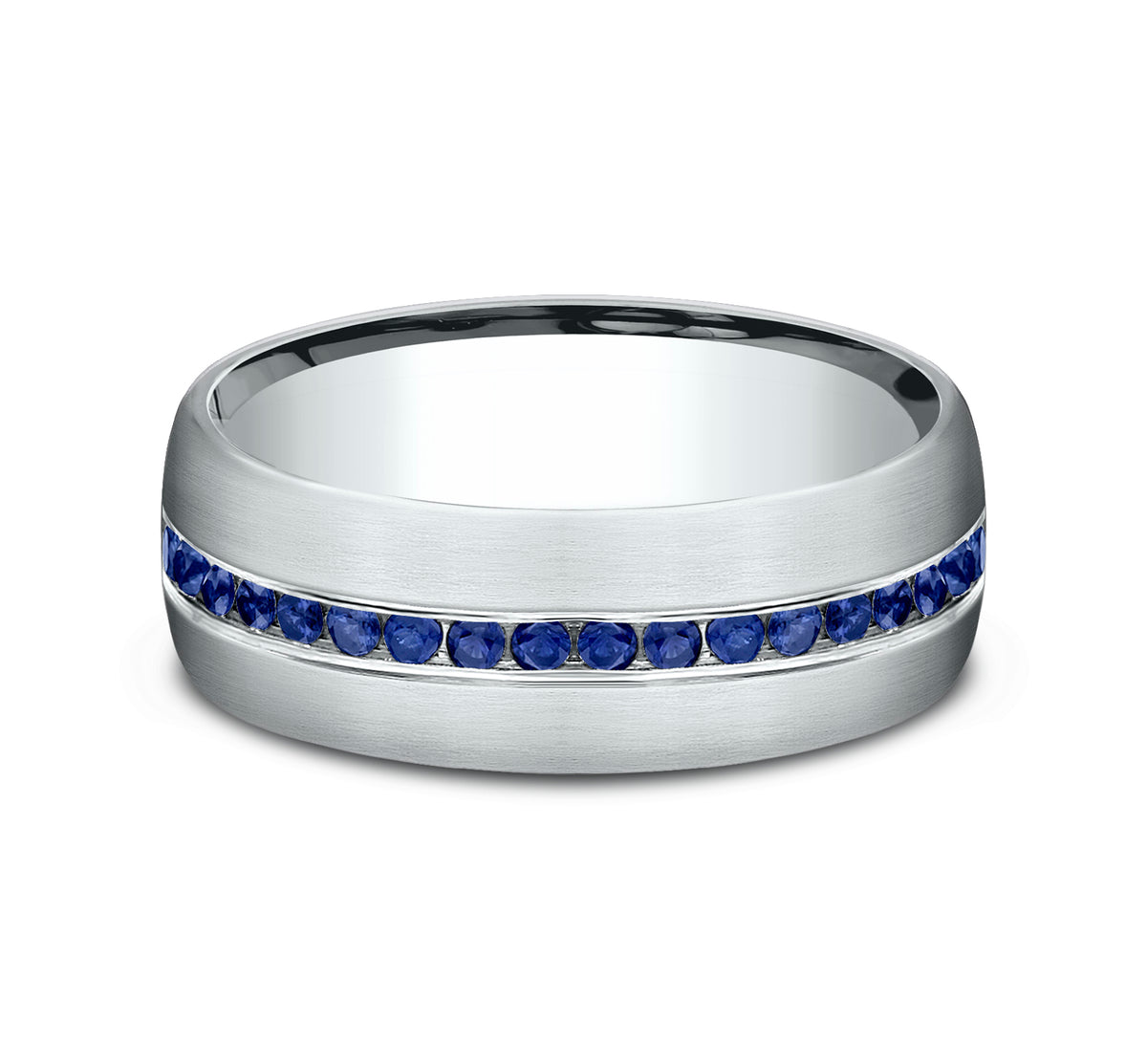 THE VISCOUNT 7.5mm Tantalum Grey Benchmark men's wedding band