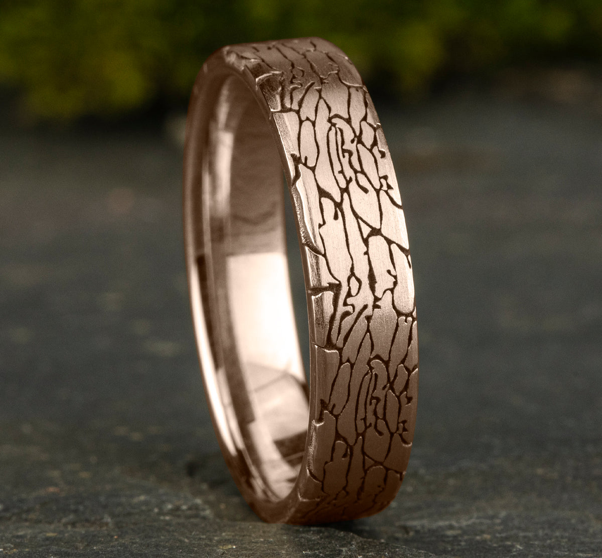 THE AVALON 5mm 14K Rose Benchmark men's wedding band
