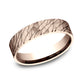 THE SUPERIOR 5mm 14K Rose Benchmark men's wedding band