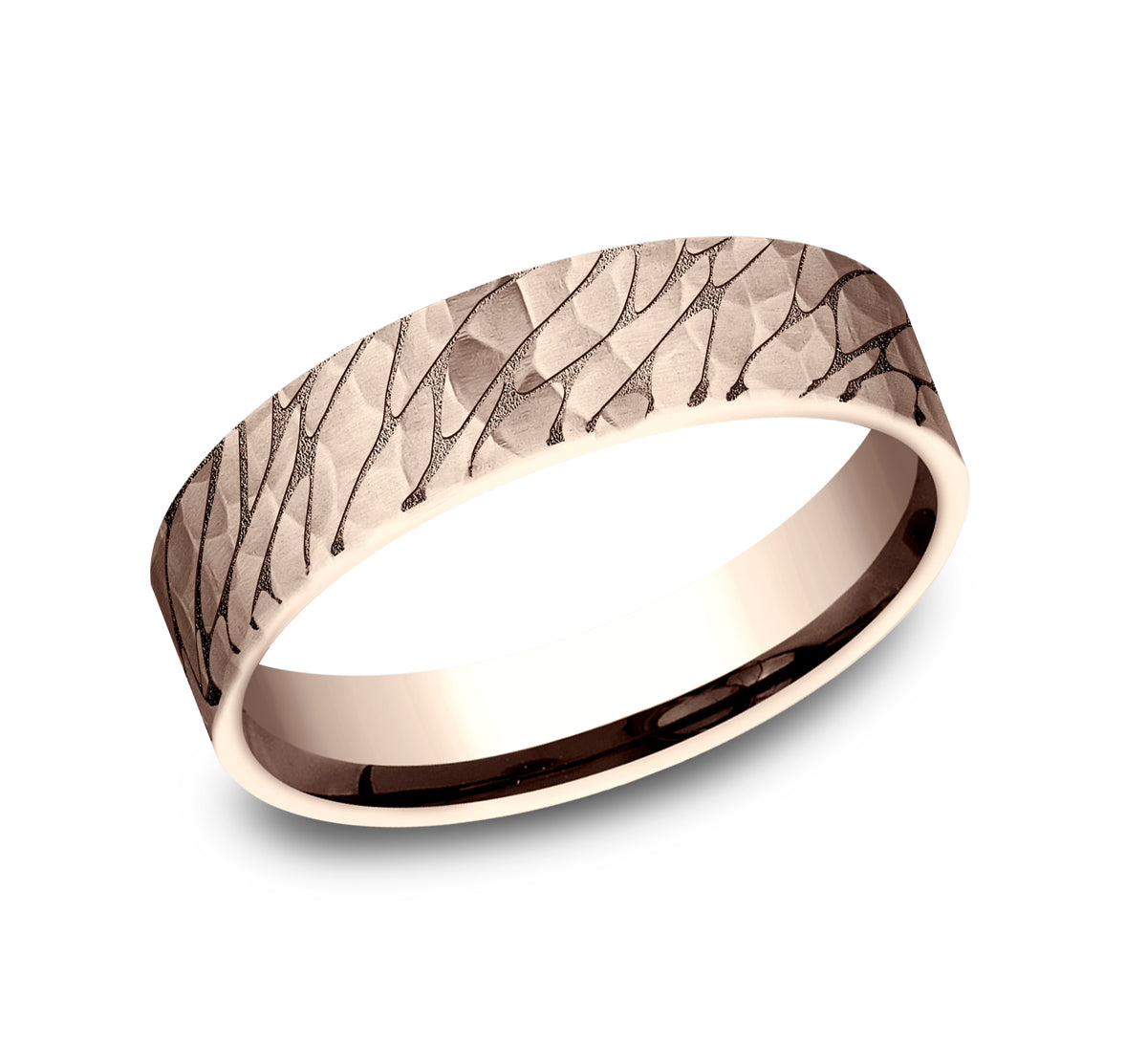 THE SUPERIOR 5mm 14K Rose Benchmark men's wedding band