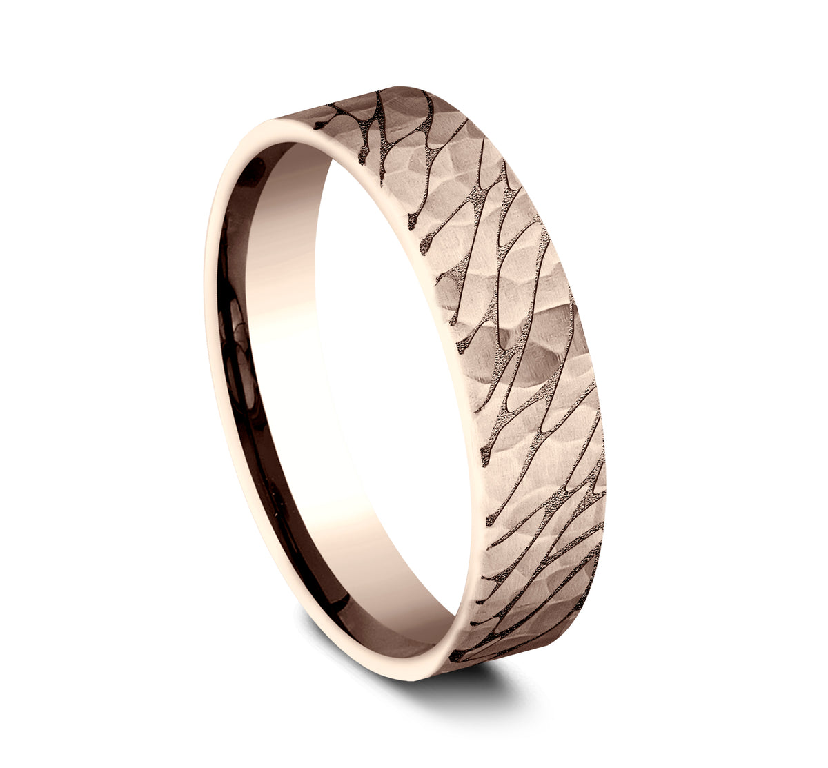 THE SUPERIOR 5mm 14K Rose Benchmark men's wedding band