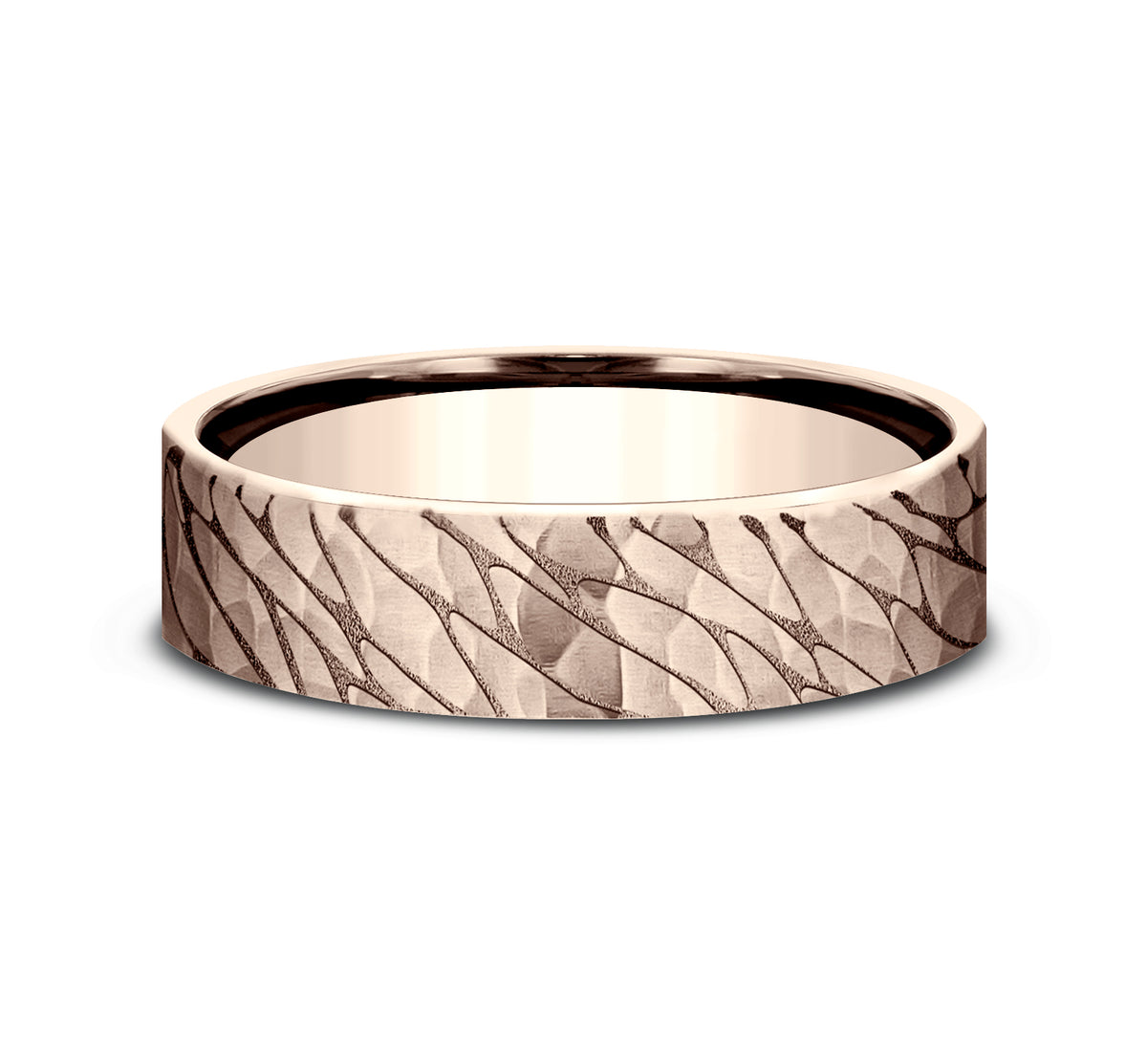 THE SUPERIOR 5mm 14K Rose Benchmark men's wedding band