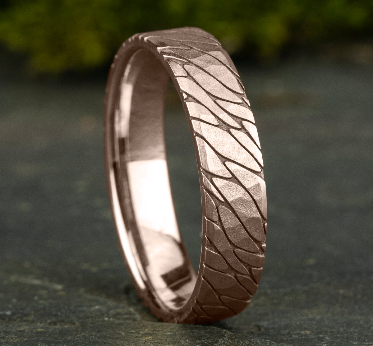 THE SUPERIOR 5mm 14K Rose Benchmark men's wedding band