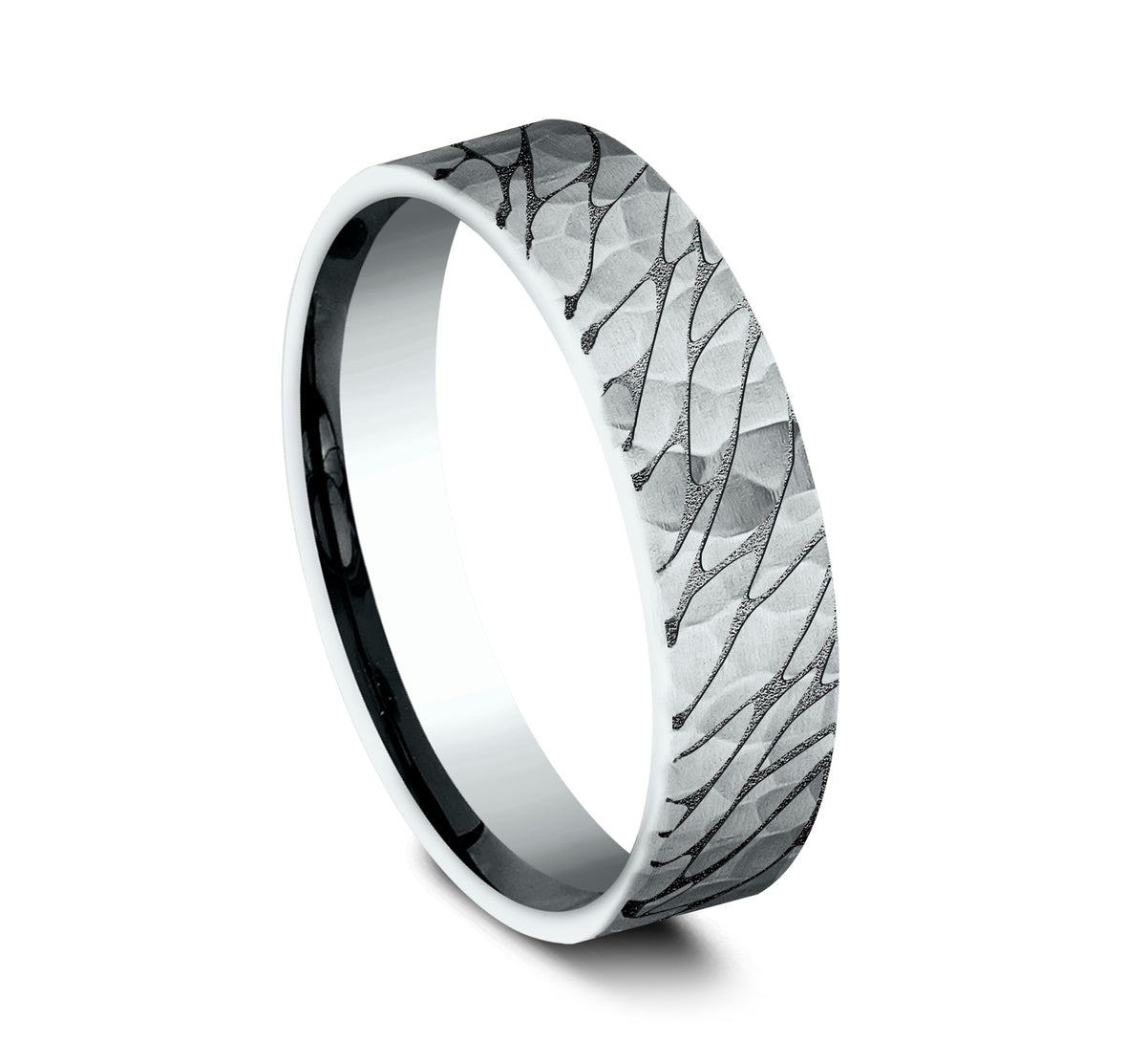 THE SUPERIOR 5mm 14K White Benchmark men's wedding band
