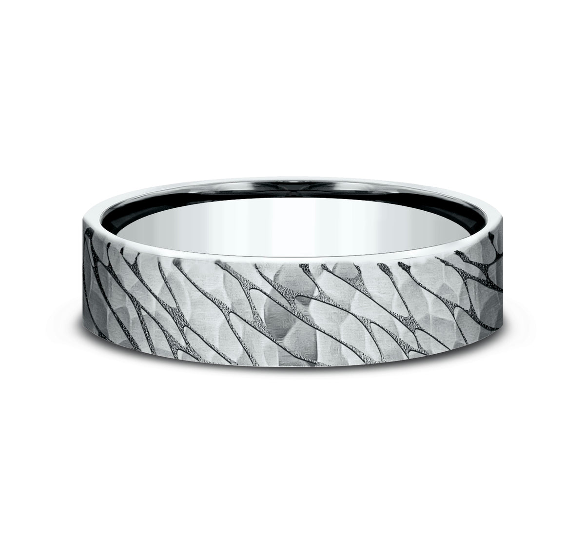 THE SUPERIOR 5mm 14K White Benchmark men's wedding band