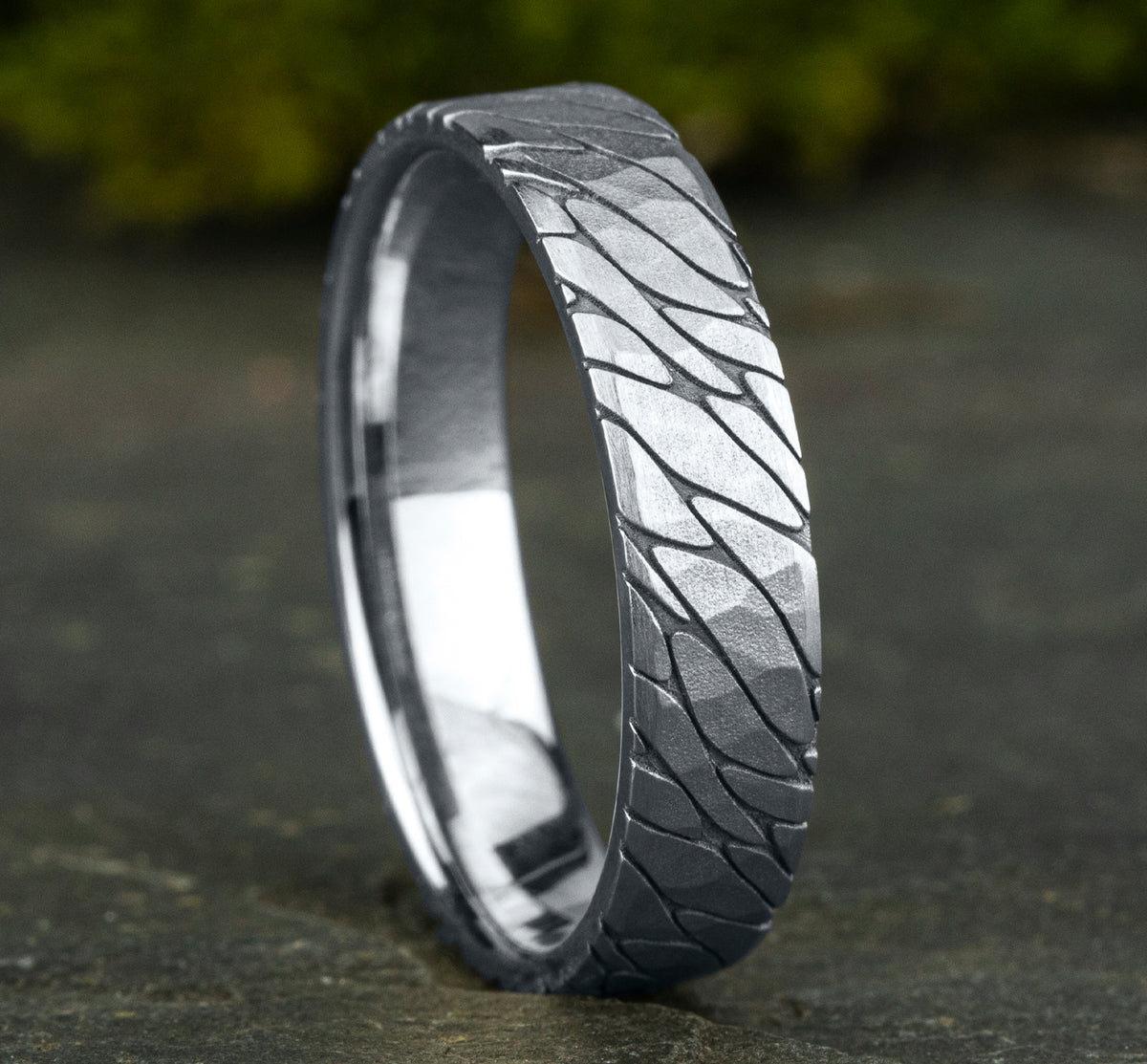 THE SUPERIOR 5mm 14K White Benchmark men's wedding band