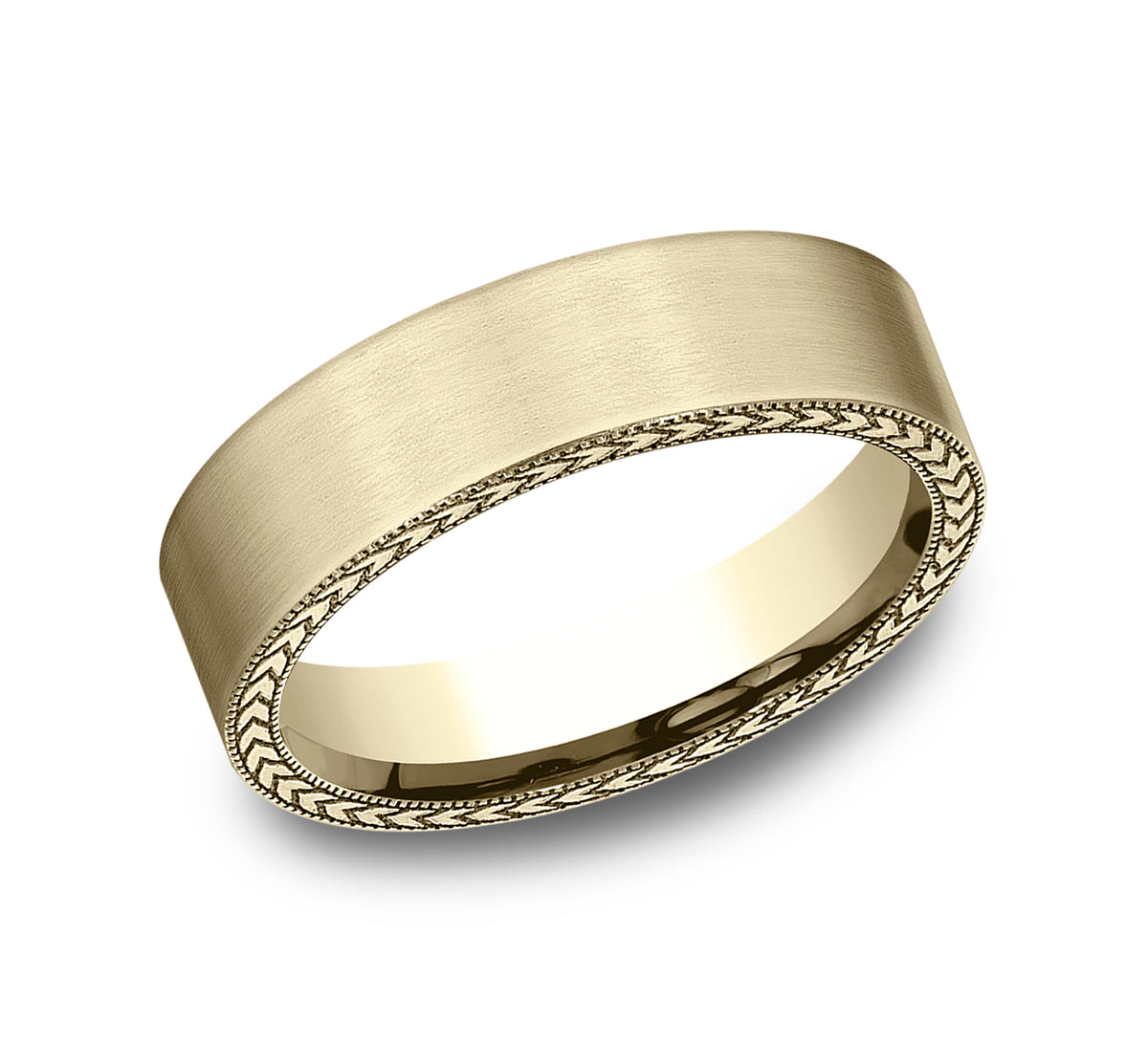 THE YUMA 6.5mm 14K Yellow Benchmark men's wedding band