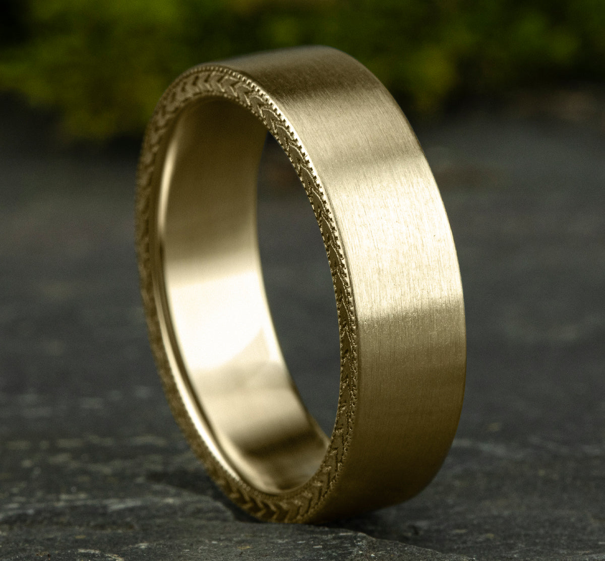 THE YUMA 6.5mm 14K Yellow Benchmark men's wedding band