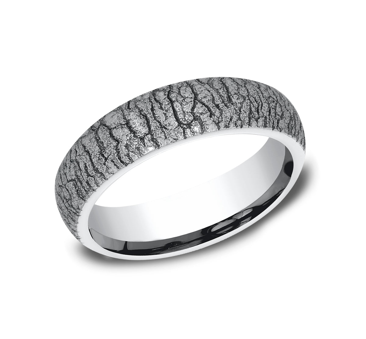 THE LINDEN 6mm Cobalt White Benchmark men's wedding band