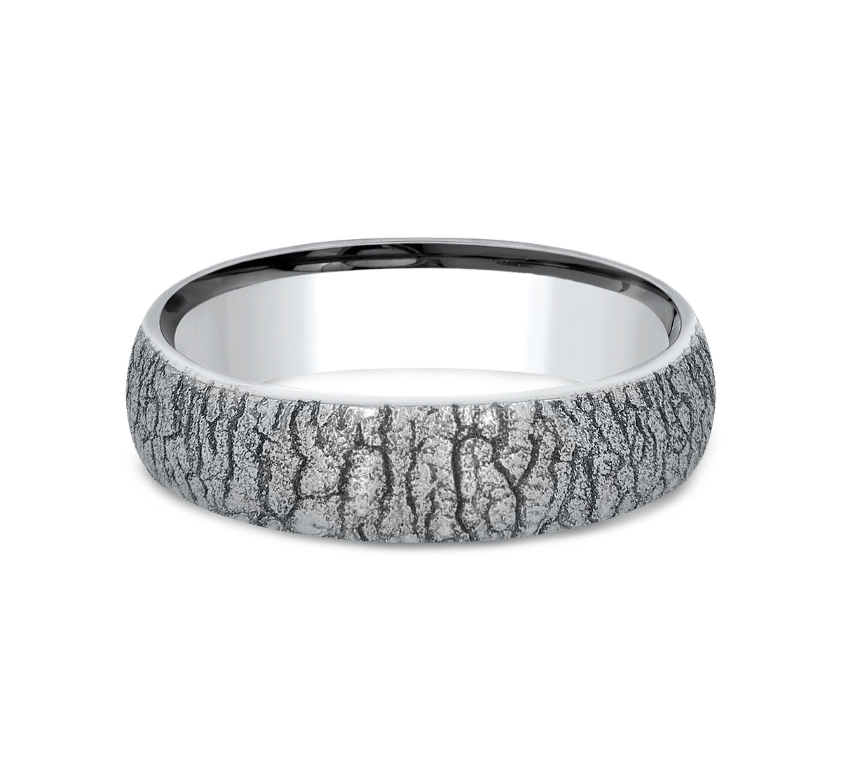 THE LINDEN 6mm Cobalt White Benchmark men's wedding band