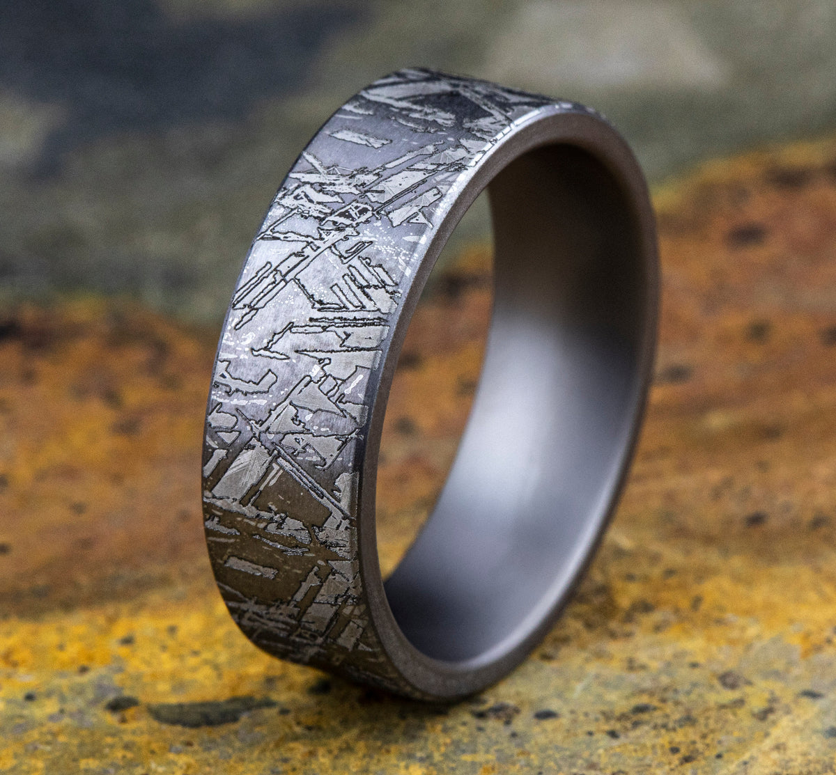 THE DIABLO 7mm Tantalum Grey Benchmark men's wedding band