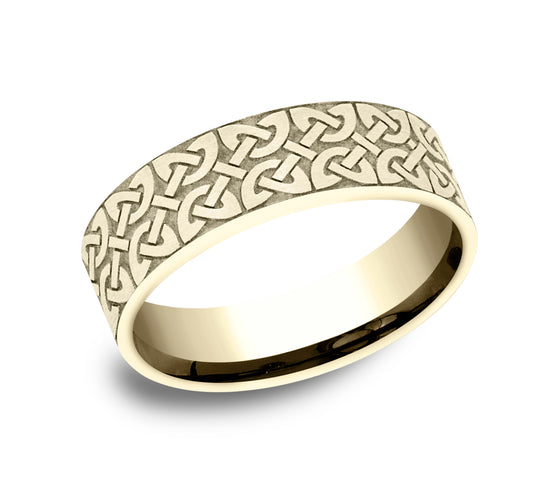 THE BLARNEY 14K Yellow Benchmark wedding band