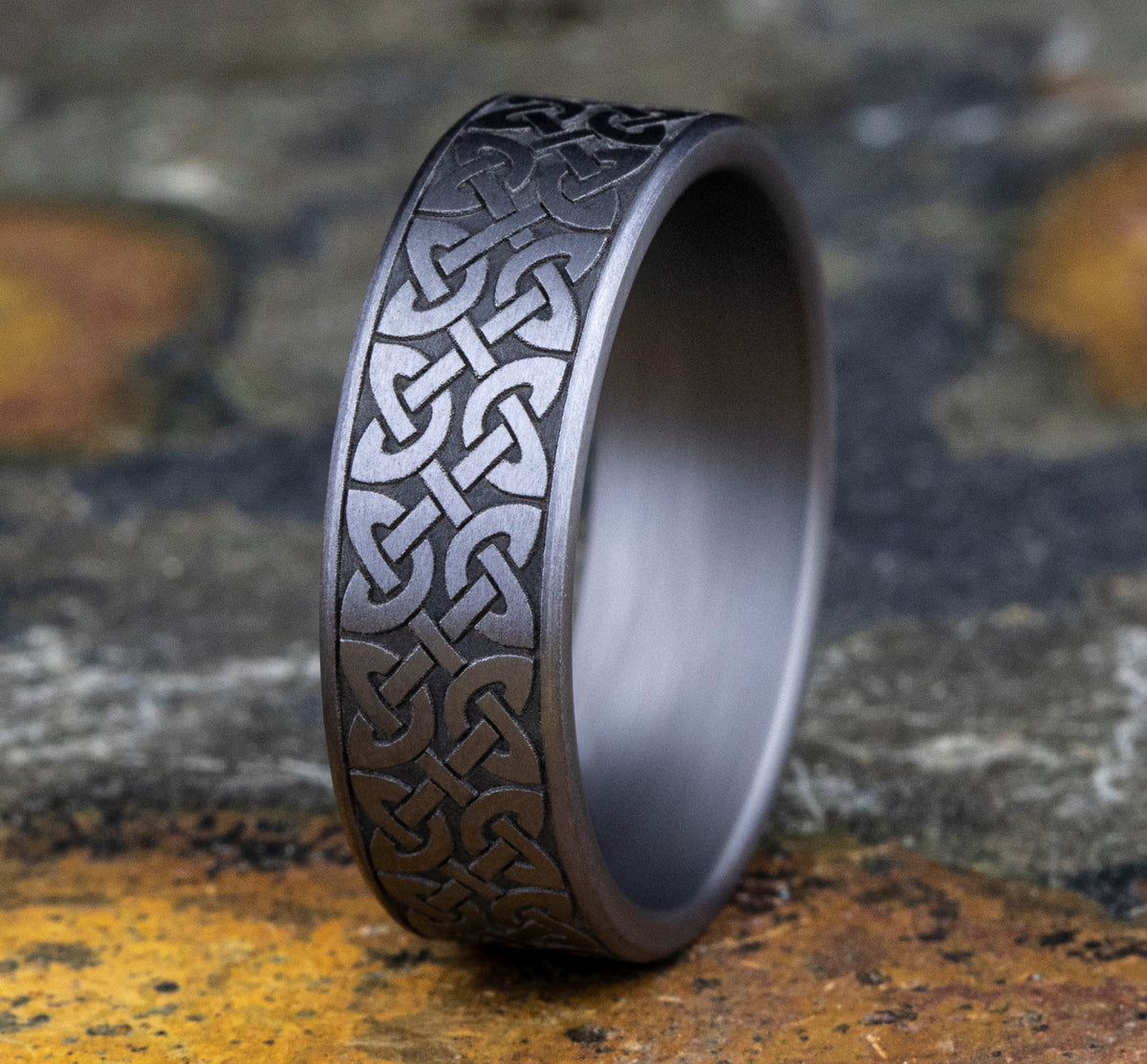 THE BLARNEY 7mm Tantalum Grey Benchmark men's wedding band