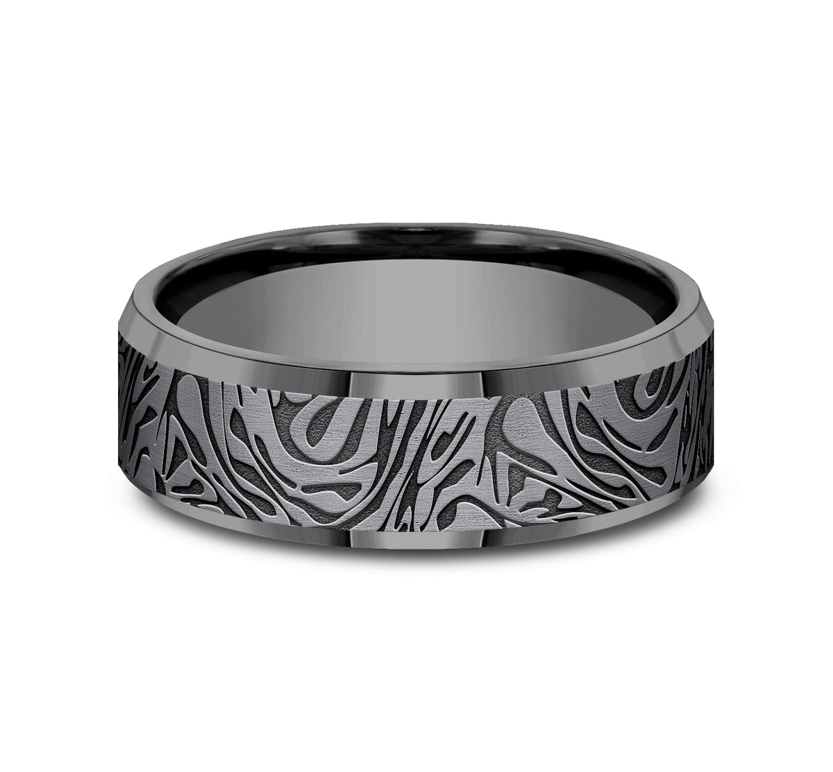 THE KATANA 7mm Tantalum Dark Benchmark men's wedding band