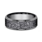 THE ROYAL 7mm Tantalum Dark Benchmark men's wedding band