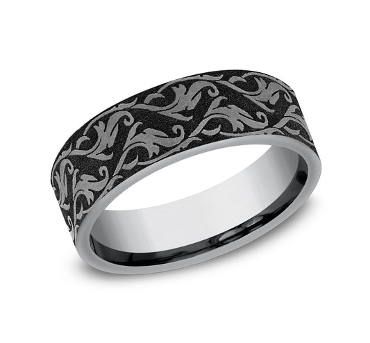 THE IVY 7mm Tantalum Grey Benchmark men's wedding band