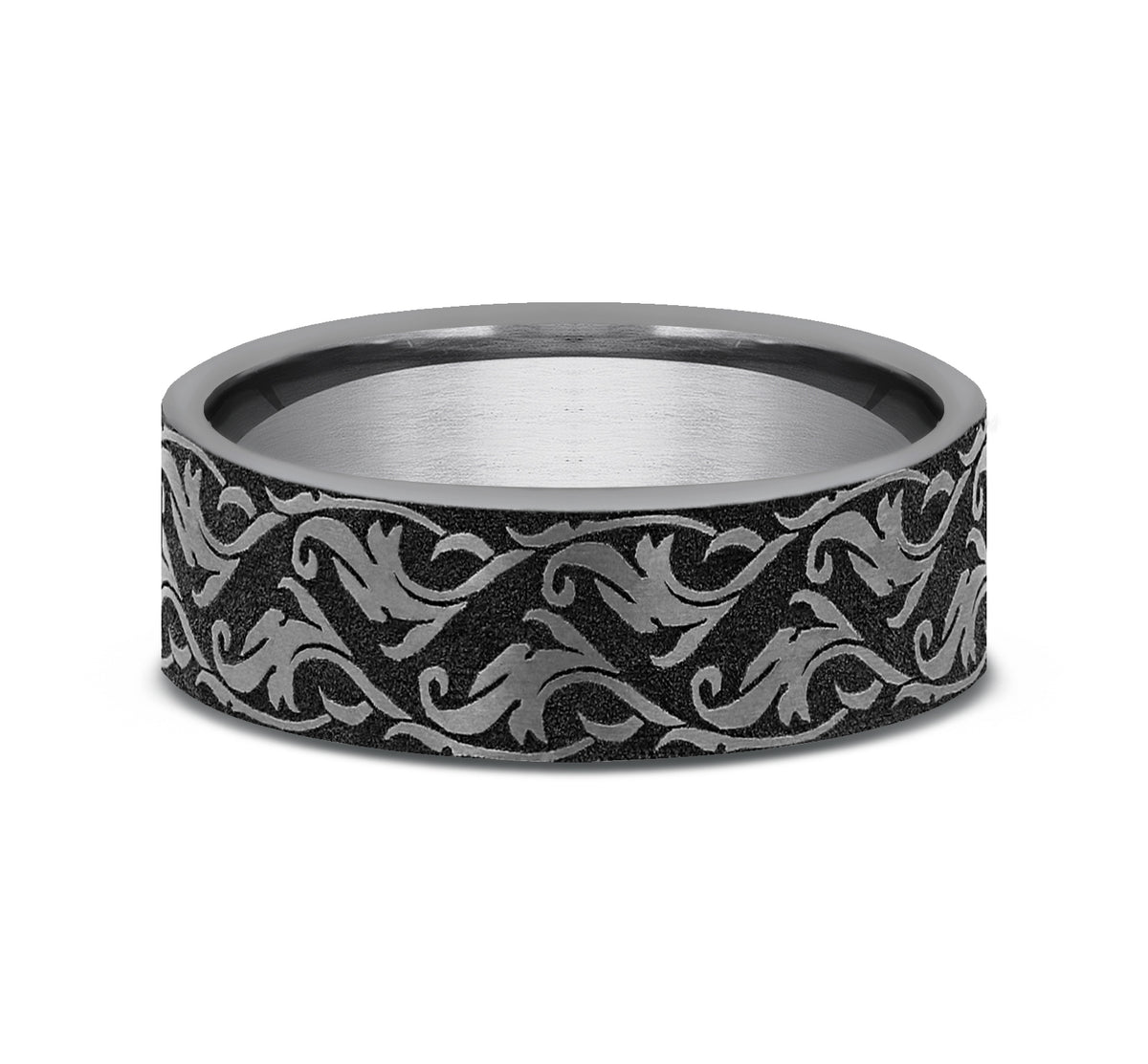 THE IVY 7mm Tantalum Grey Benchmark men's wedding band