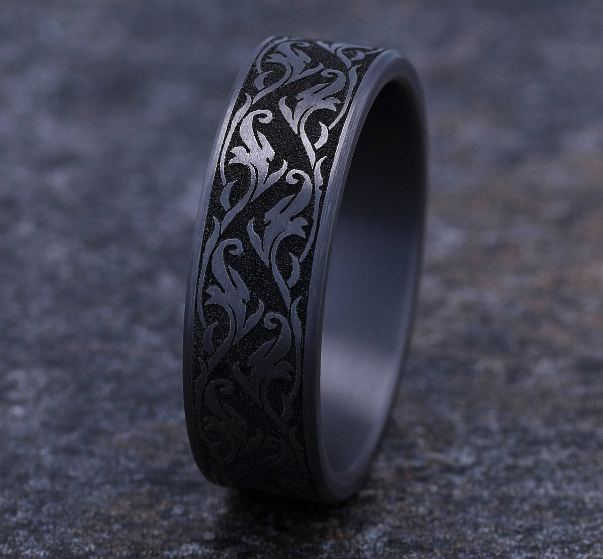 THE IVY 7mm Tantalum Grey Benchmark men's wedding band