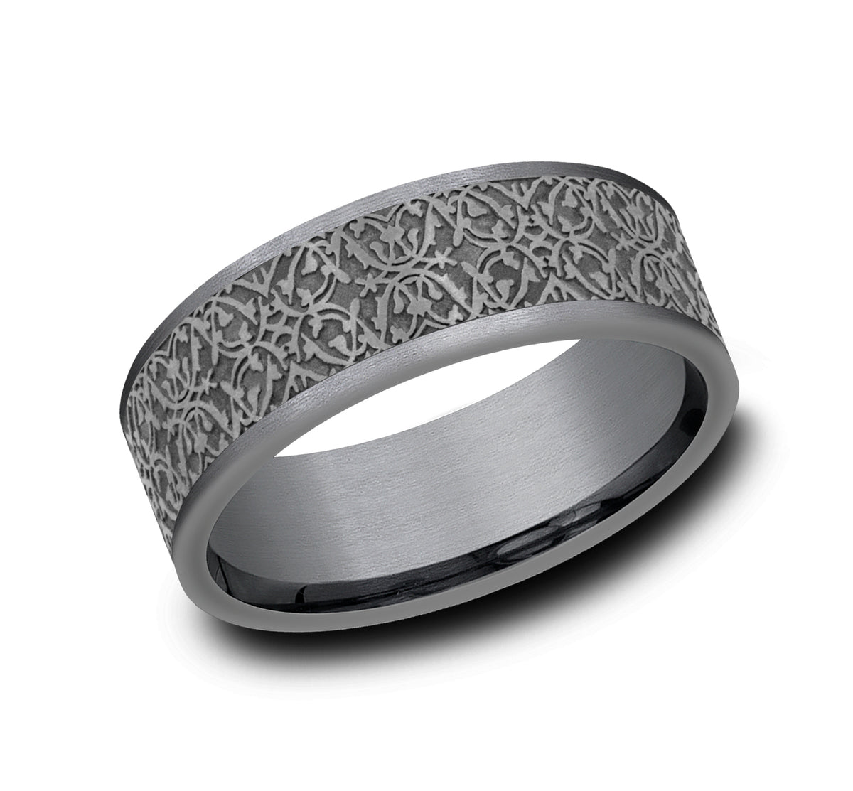 THE CONQUERER 7mm Tantalum Grey Benchmark men's wedding band