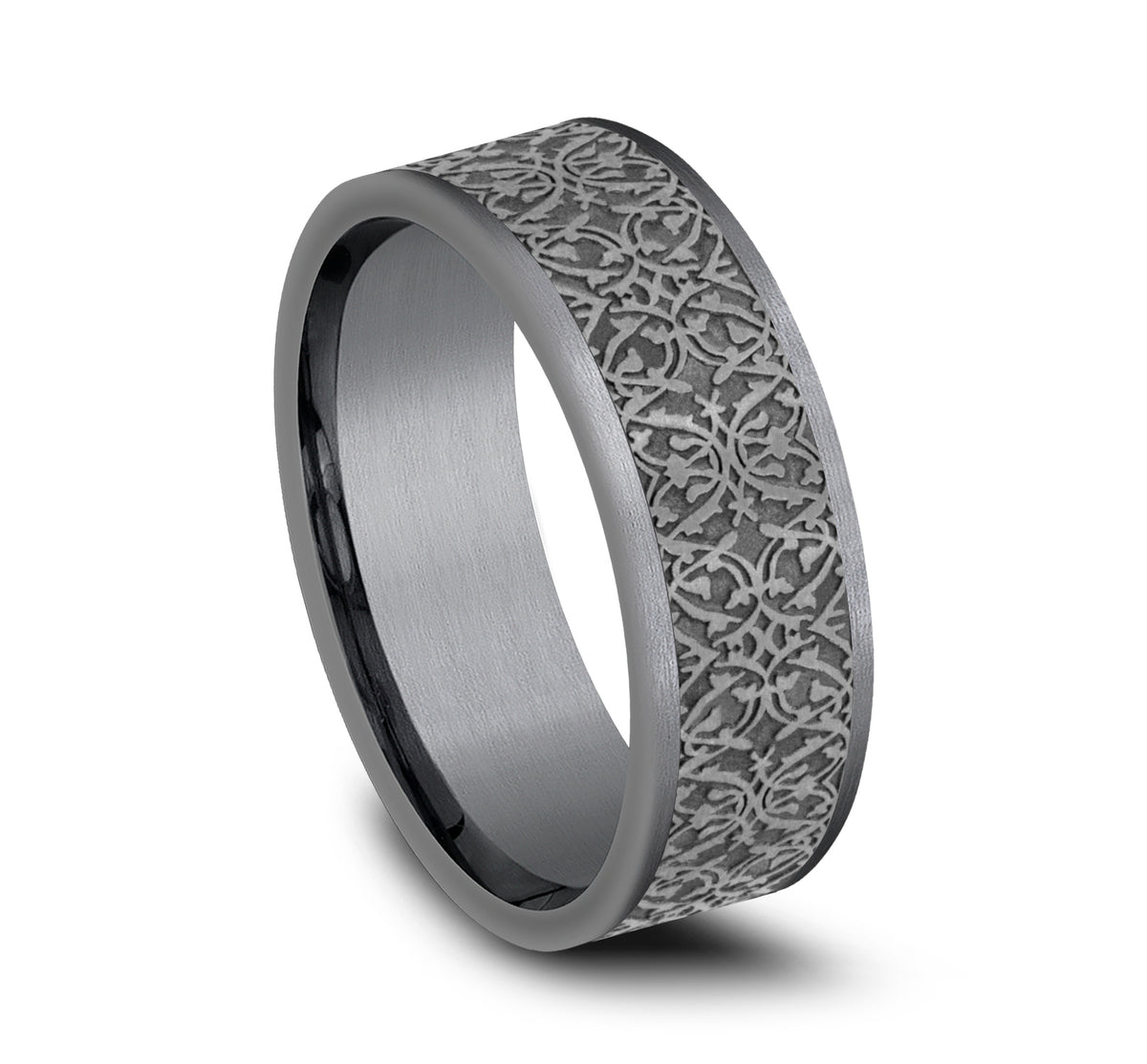THE CONQUERER 7mm Tantalum Grey Benchmark men's wedding band
