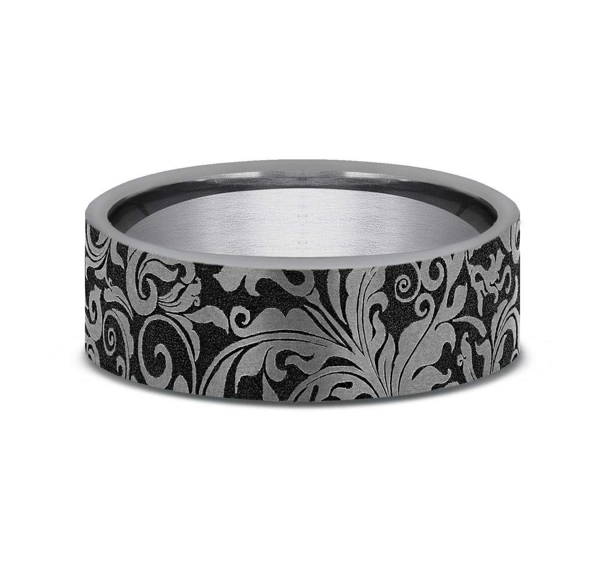 THE VINE 7mm Tantalum Grey Benchmark men's wedding band