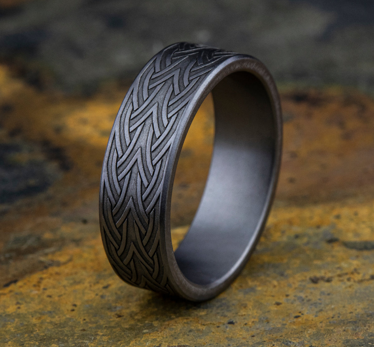 THE WATERFORD 7mm Tantalum Grey Benchmark men's wedding band