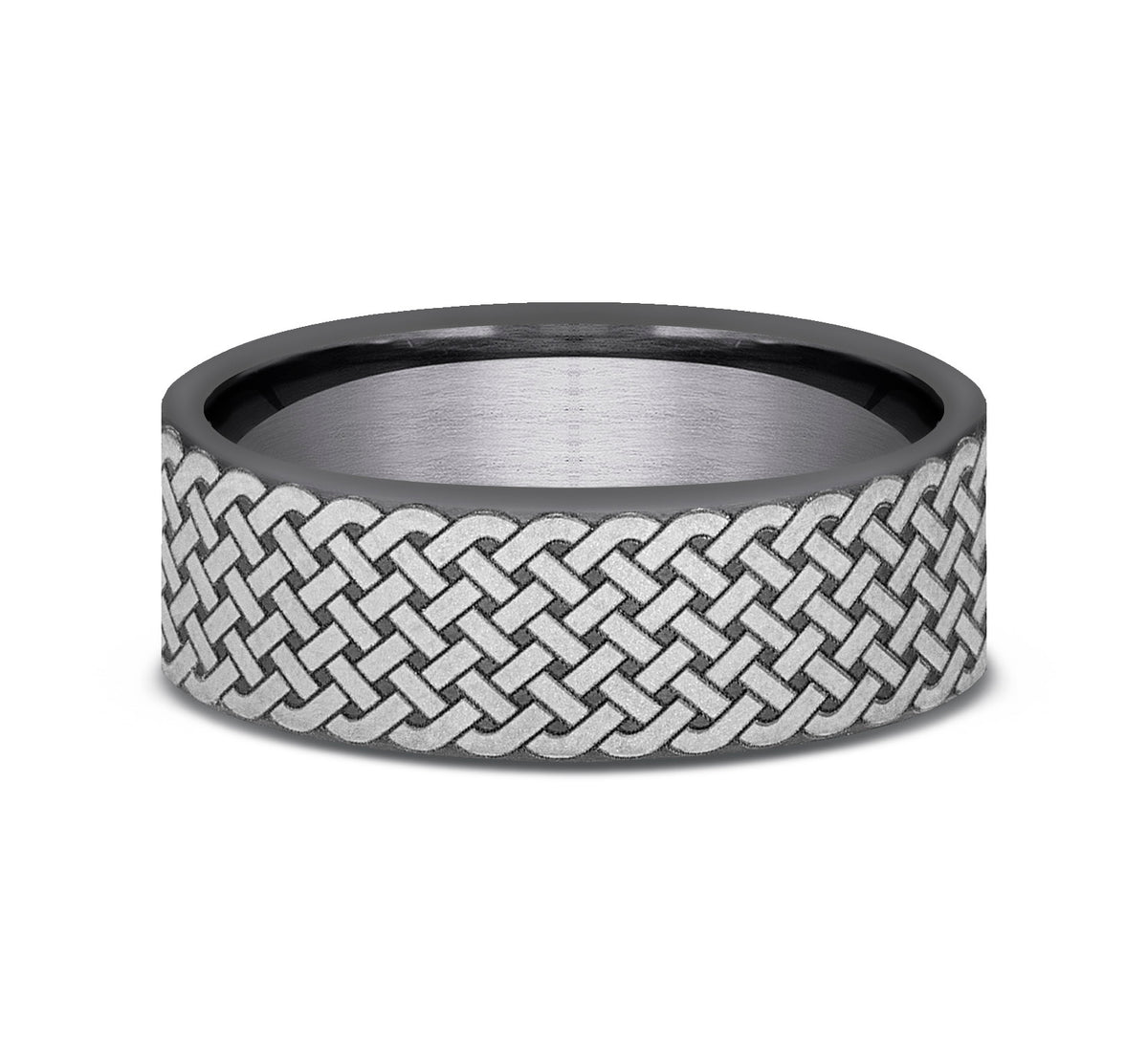 THE ENNIS 7mm Tantalum Dark Benchmark men's wedding band