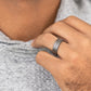 THE ENNIS 7mm Tantalum Dark Benchmark men's wedding band