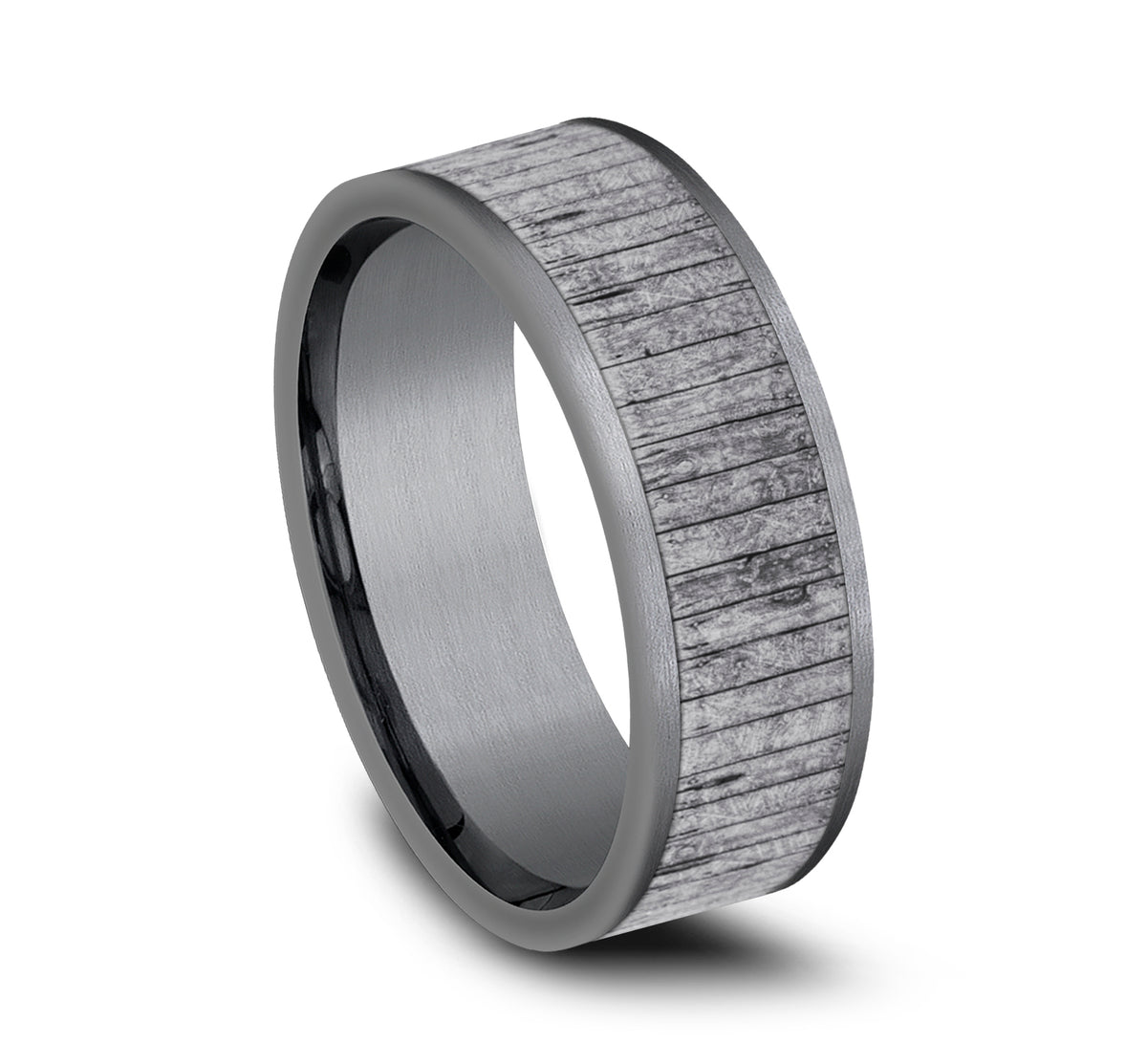THE ALDER 8mm Tantalum Grey Benchmark men's wedding band