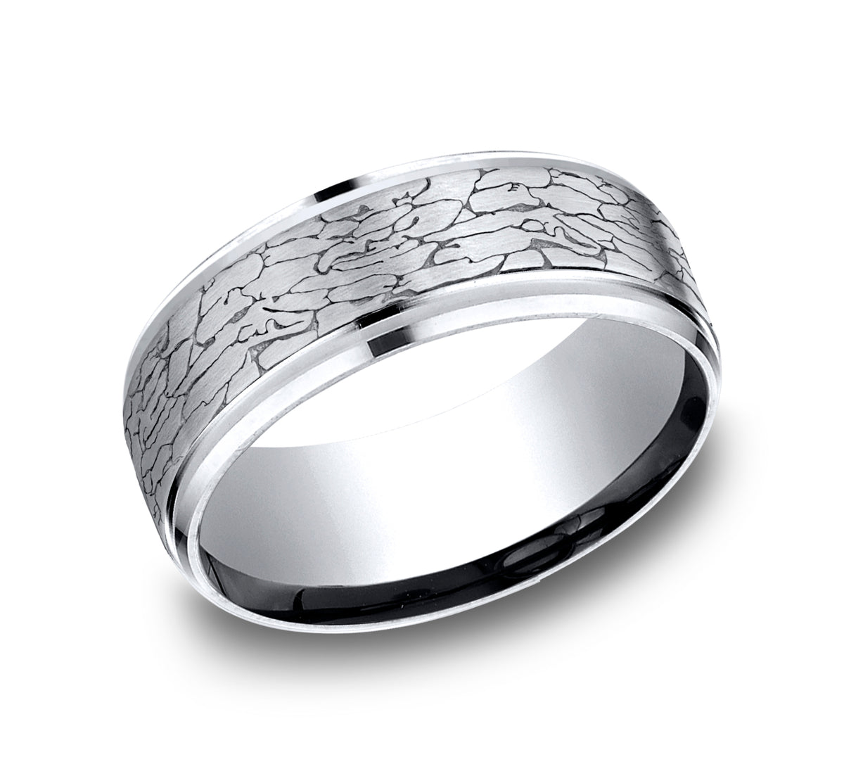 THE LEGEND 9mm Cobalt White Benchmark men's wedding band
