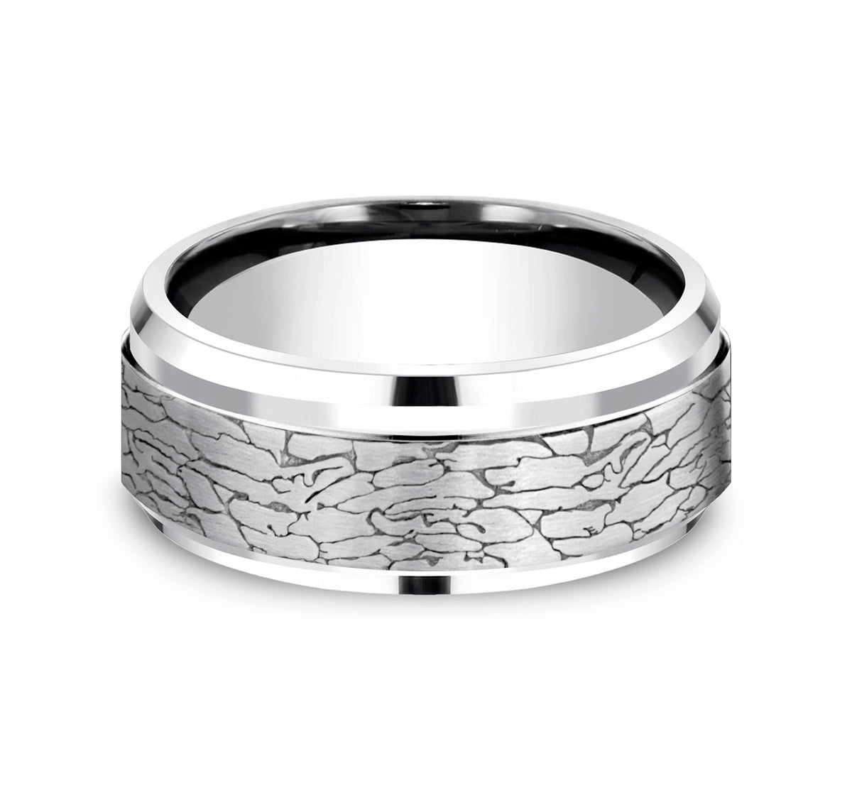 THE LEGEND 9mm Cobalt White Benchmark men's wedding band