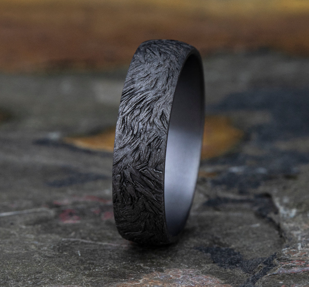 THE TAMLIN 6mm Tantalum Grey Benchmark men's wedding band