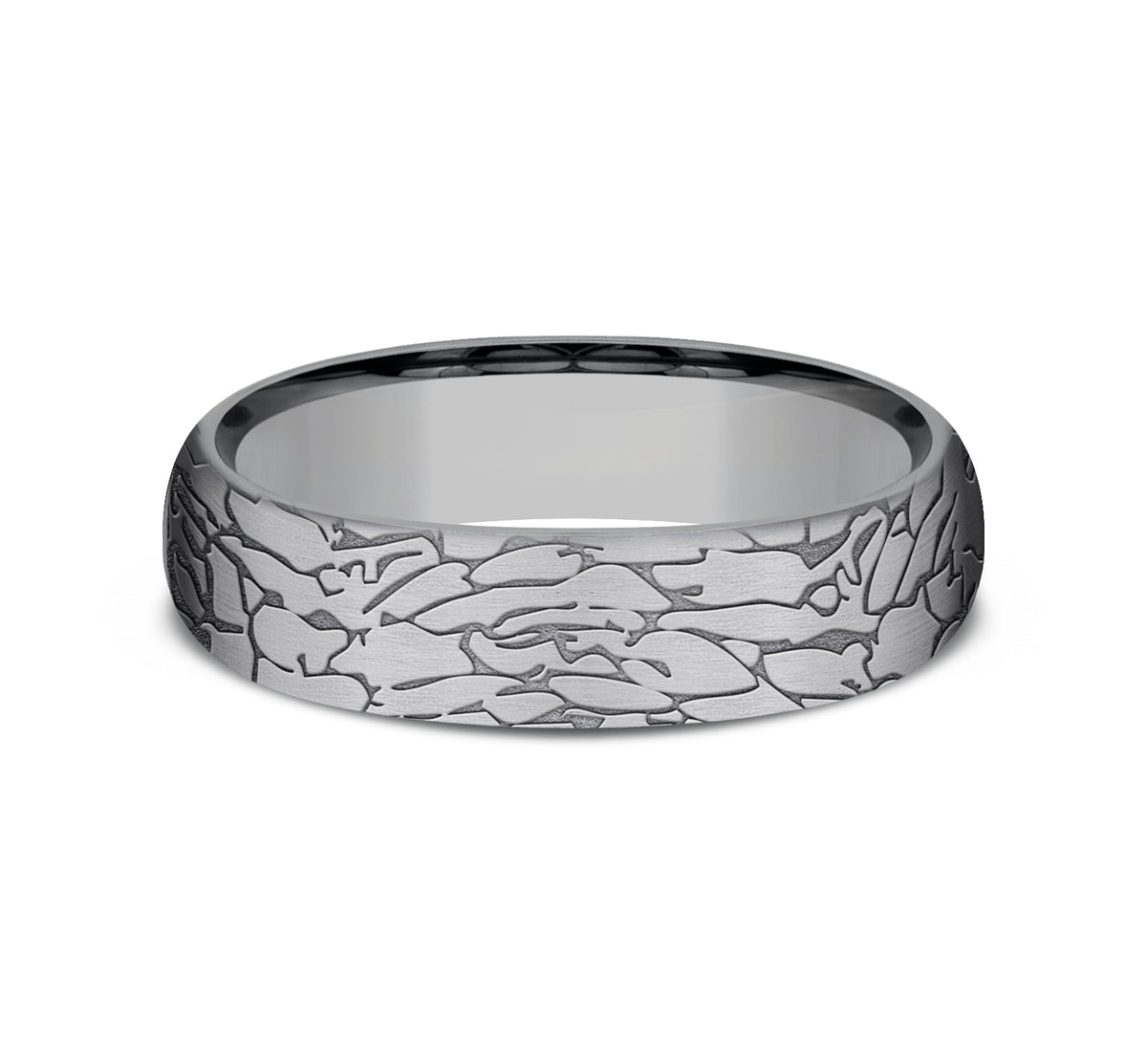 THE AVALON 6mm Tantalum Grey Benchmark men's wedding band