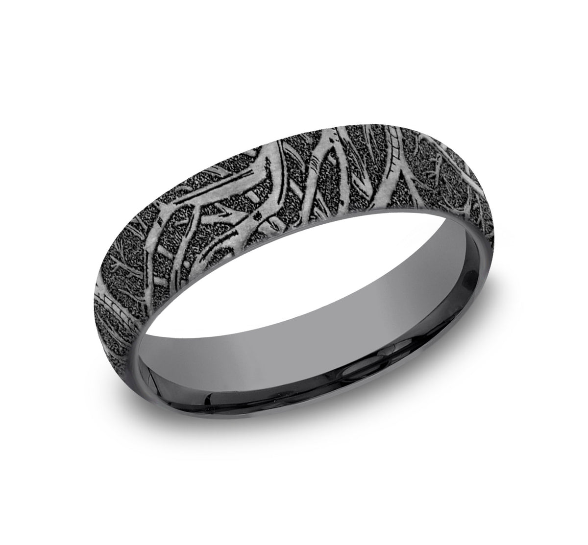 THE ARTEMIS 6mm Tantalum Dark Benchmark men's wedding band