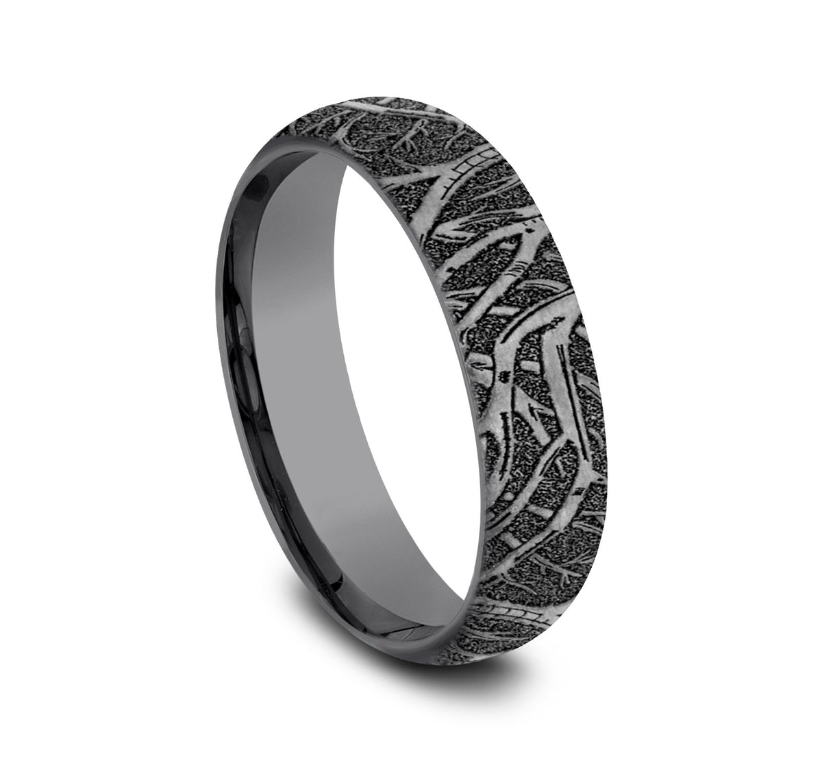 THE ARTEMIS 6mm Tantalum Dark Benchmark men's wedding band