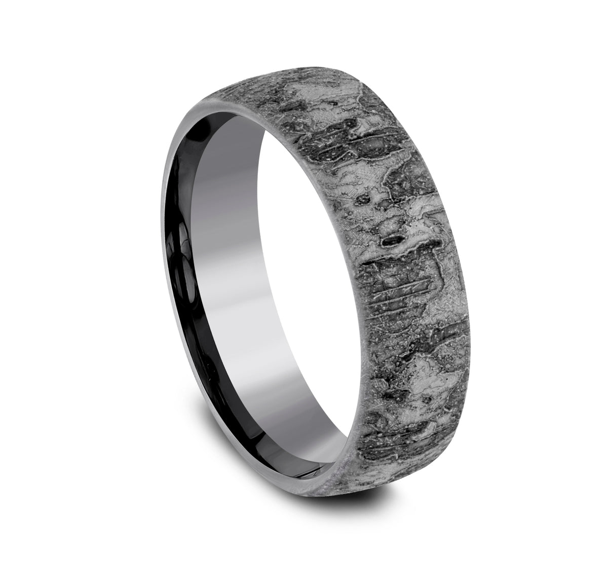 THE STUD 6mm Tantalum Grey Benchmark men's wedding band