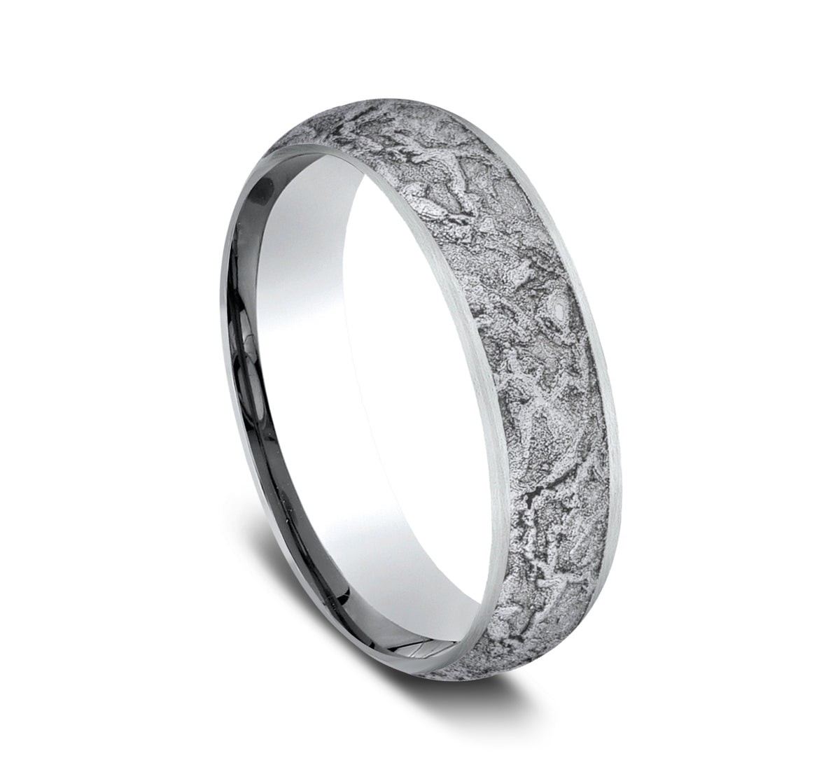 THE EASEL 6mm Cobalt White Benchmark men's wedding band