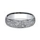 THE EASEL 6mm Cobalt White Benchmark men's wedding band