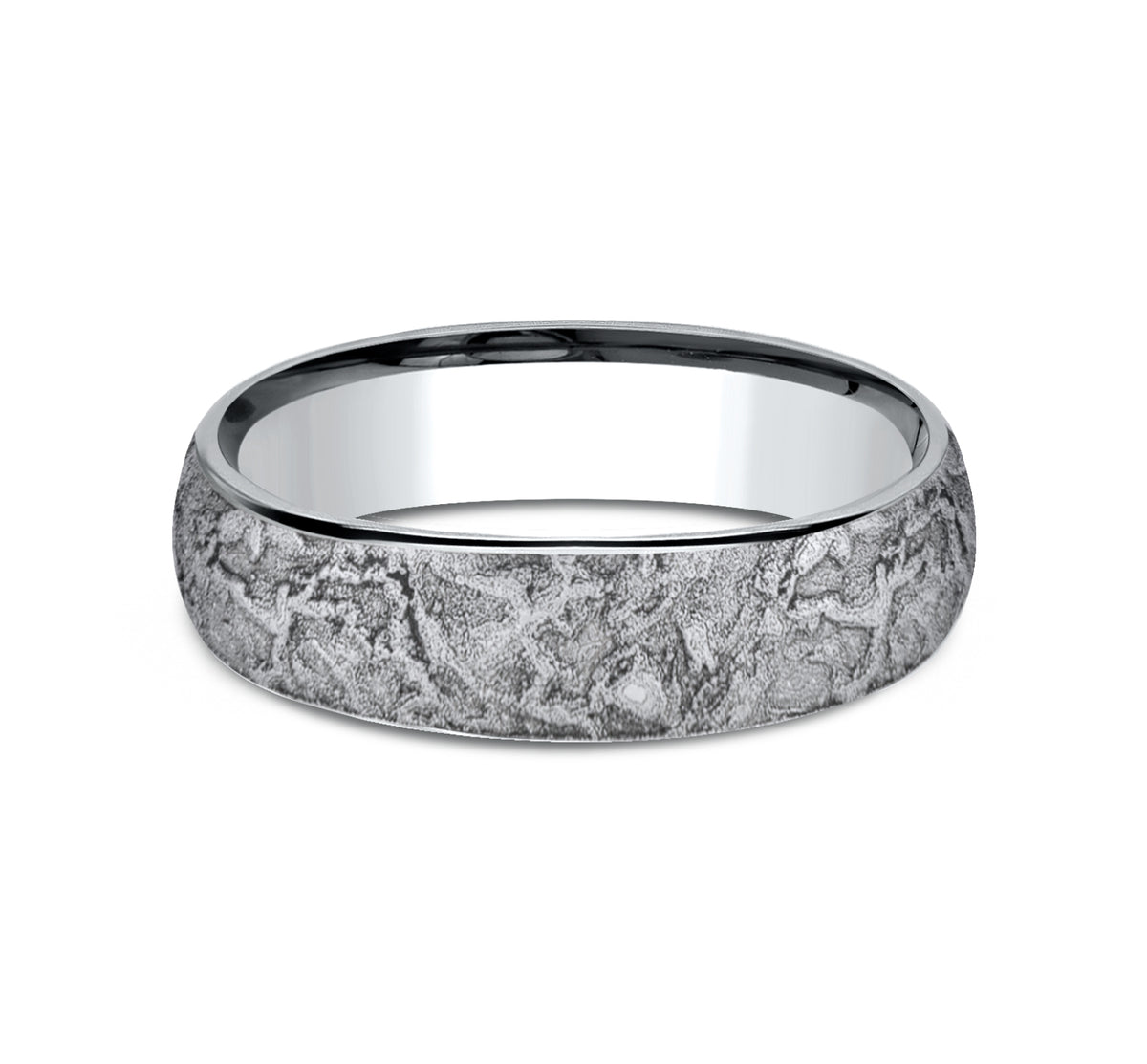 THE EASEL 6mm Cobalt White Benchmark men's wedding band