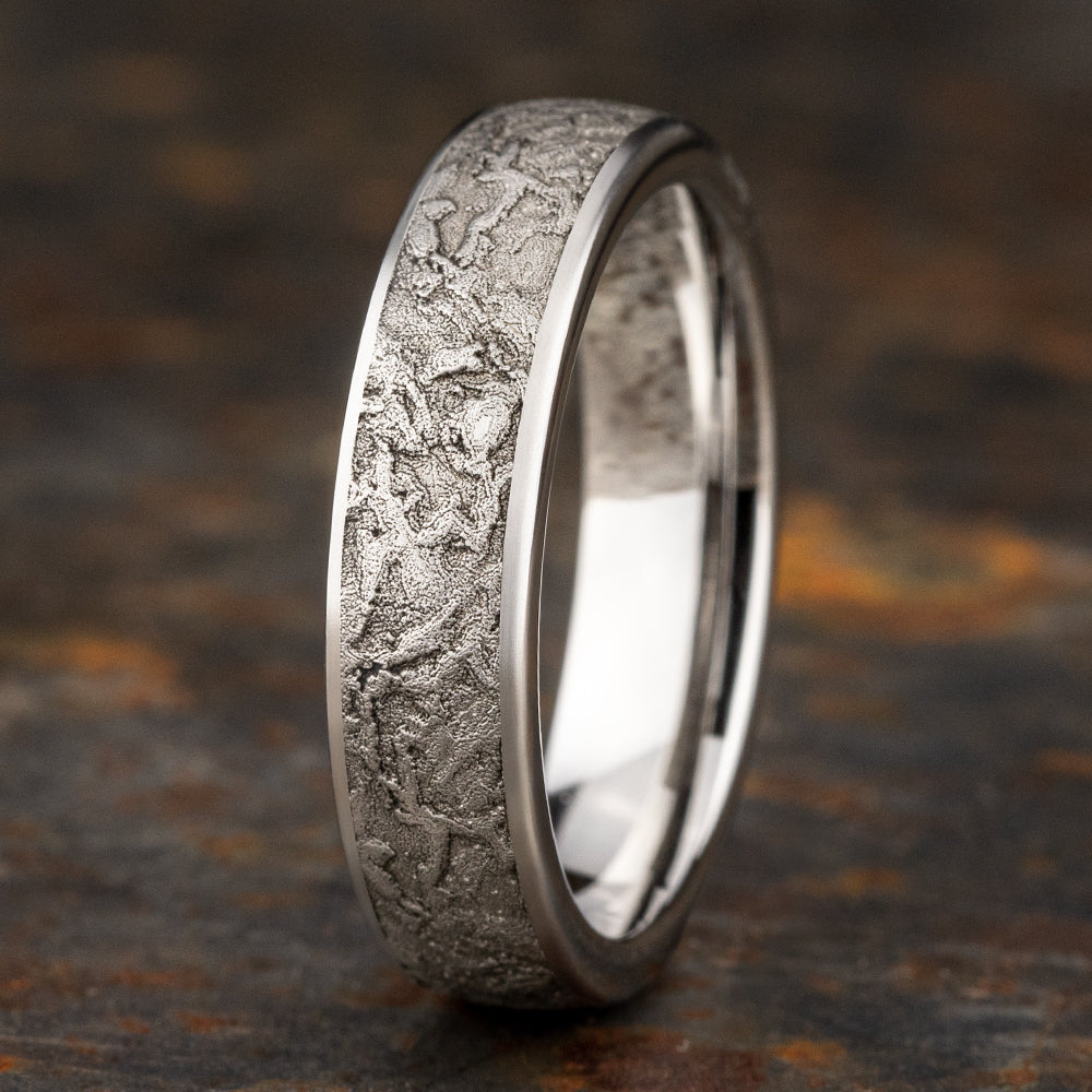 THE EASEL 6mm Cobalt White Benchmark men's wedding band