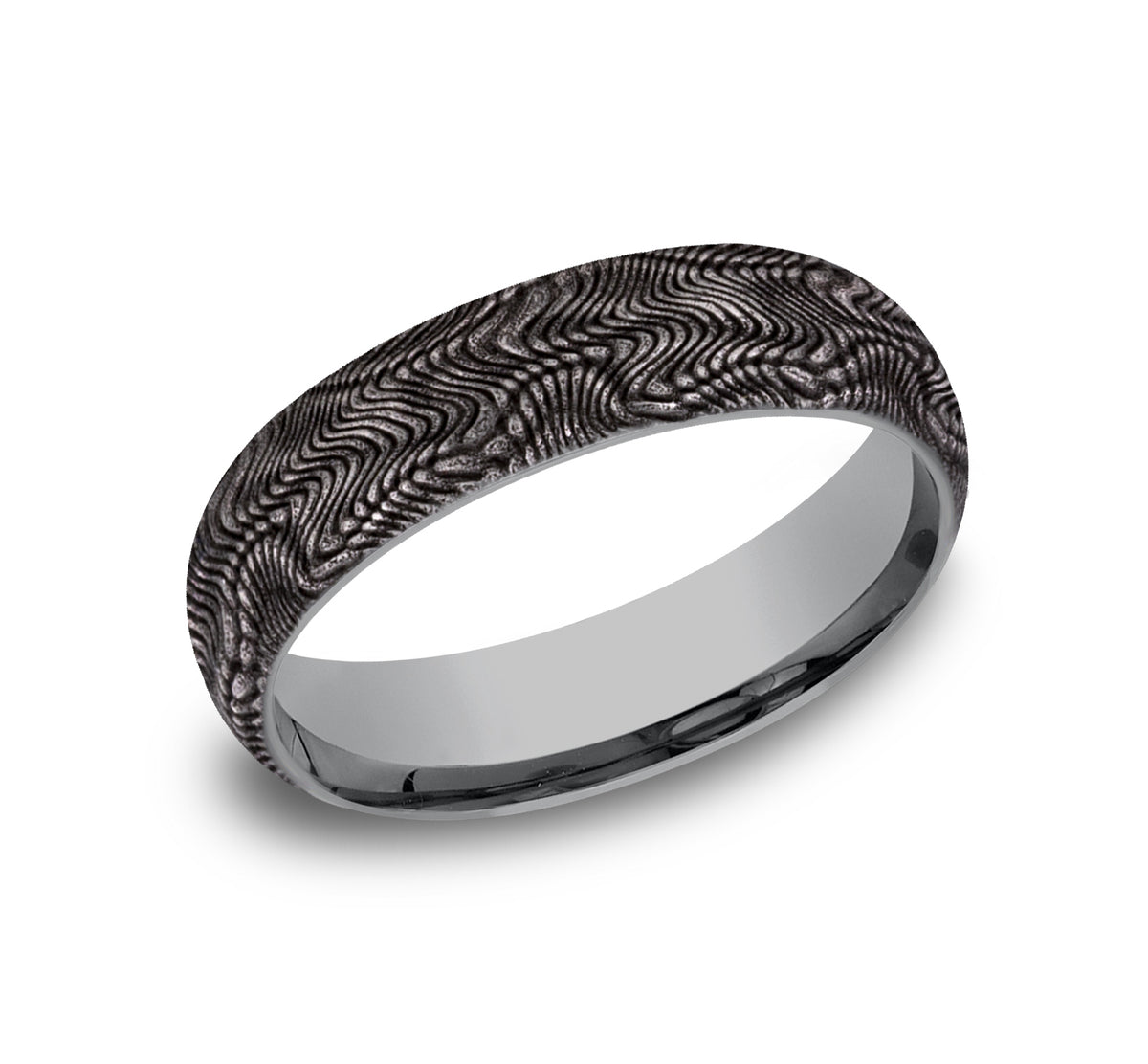 THE PYTHON 6mm Tantalum Grey Benchmark men's wedding band