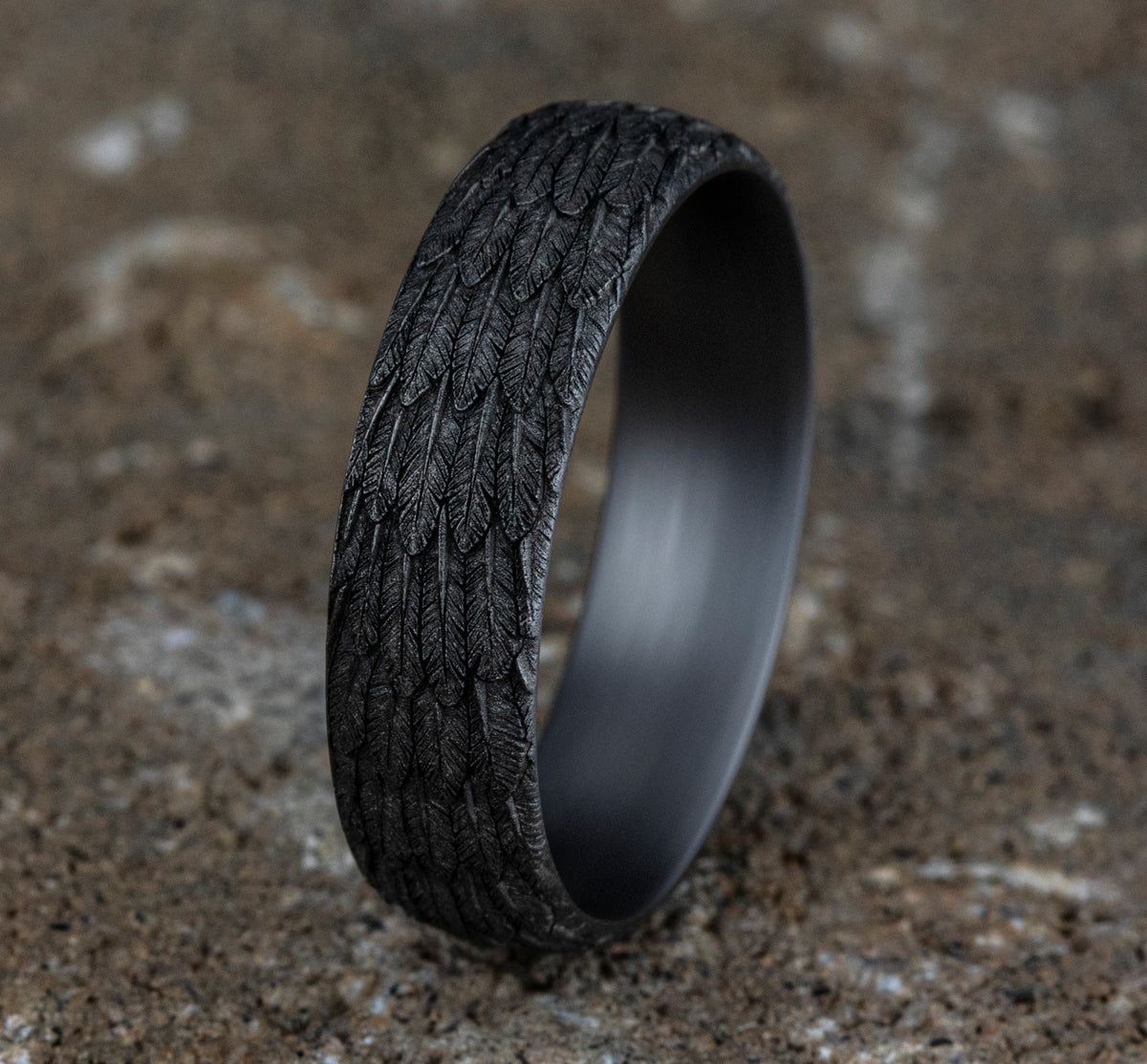 THE GABRIEL 6mm Tantalum Grey Benchmark men's wedding band