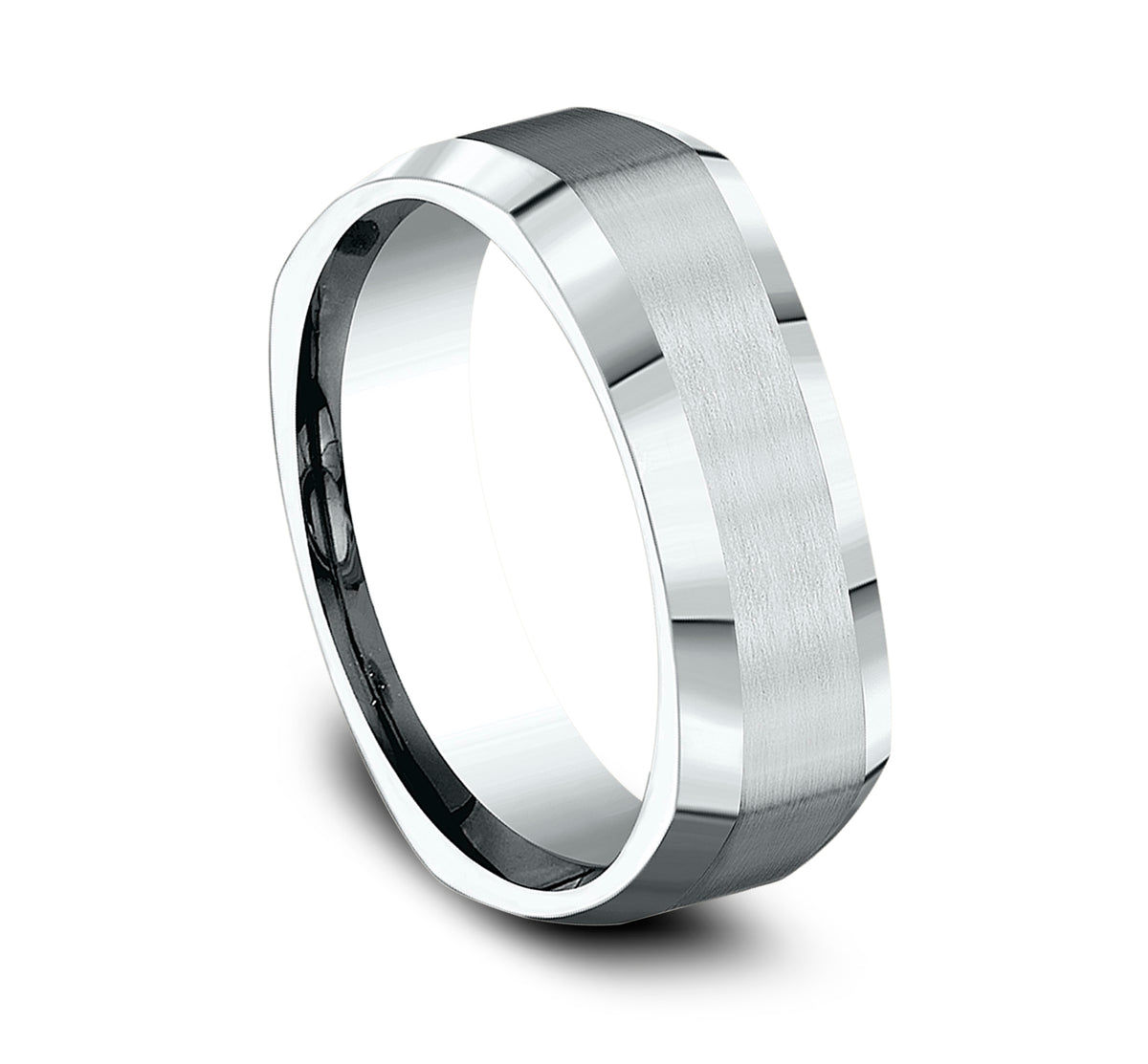 THE SCHOLAR 7mm 14K White Benchmark men's wedding band