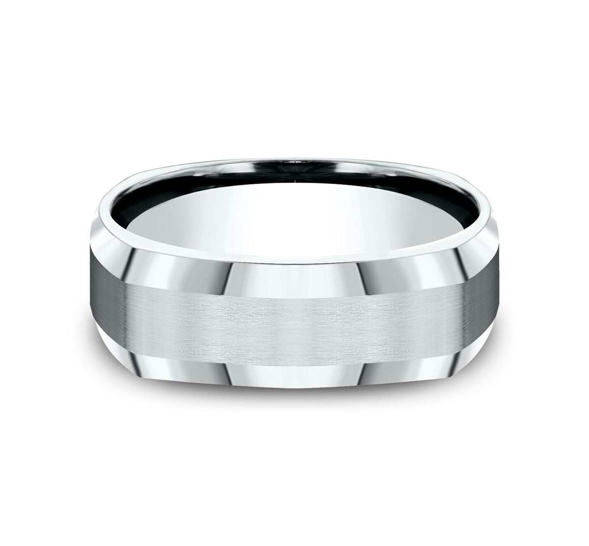 THE SCHOLAR 7mm 14K White Benchmark men's wedding band