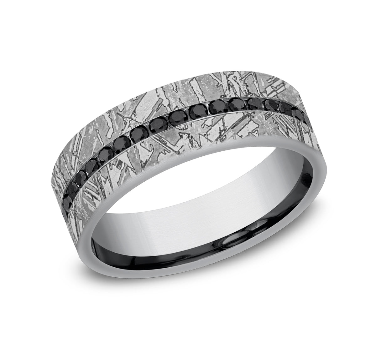 The Odessa 7mm Tantalum Grey Benchmark men's wedding band