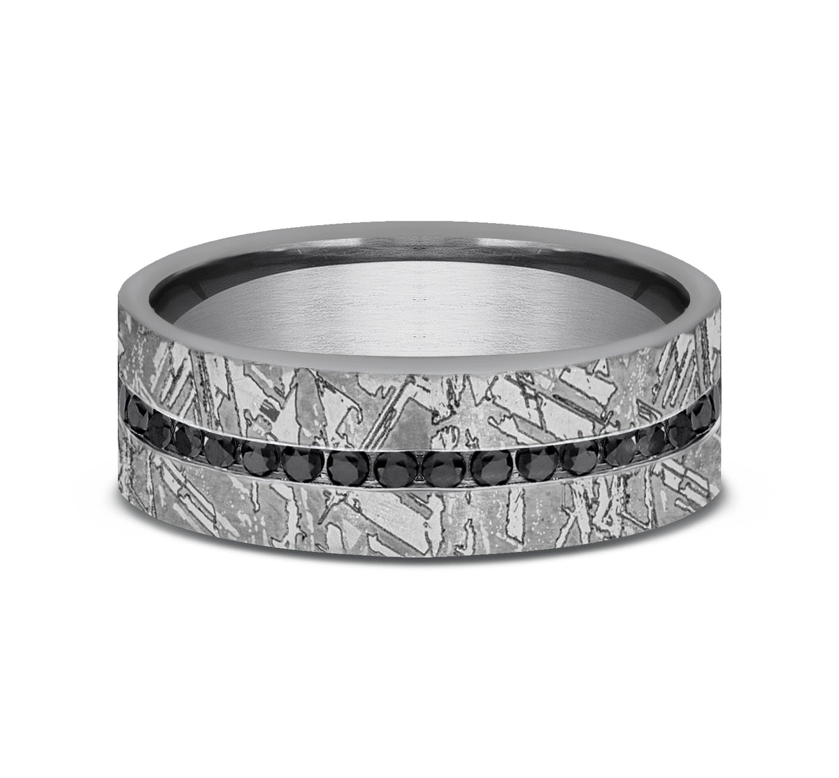 The Odessa 7mm Tantalum Grey Benchmark men's wedding band