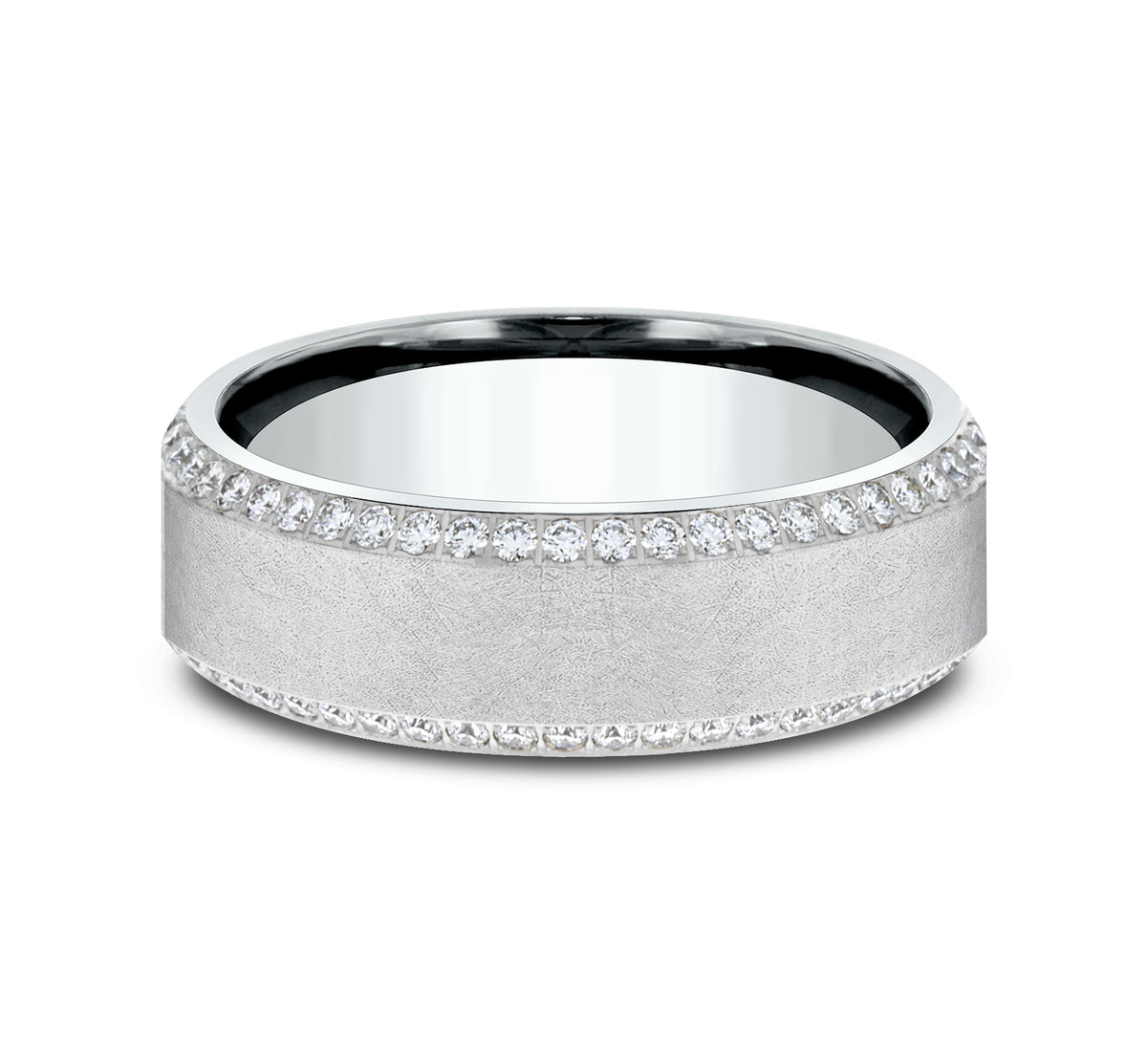 THE LANCELOT 7mm 14K White Benchmark men's wedding band