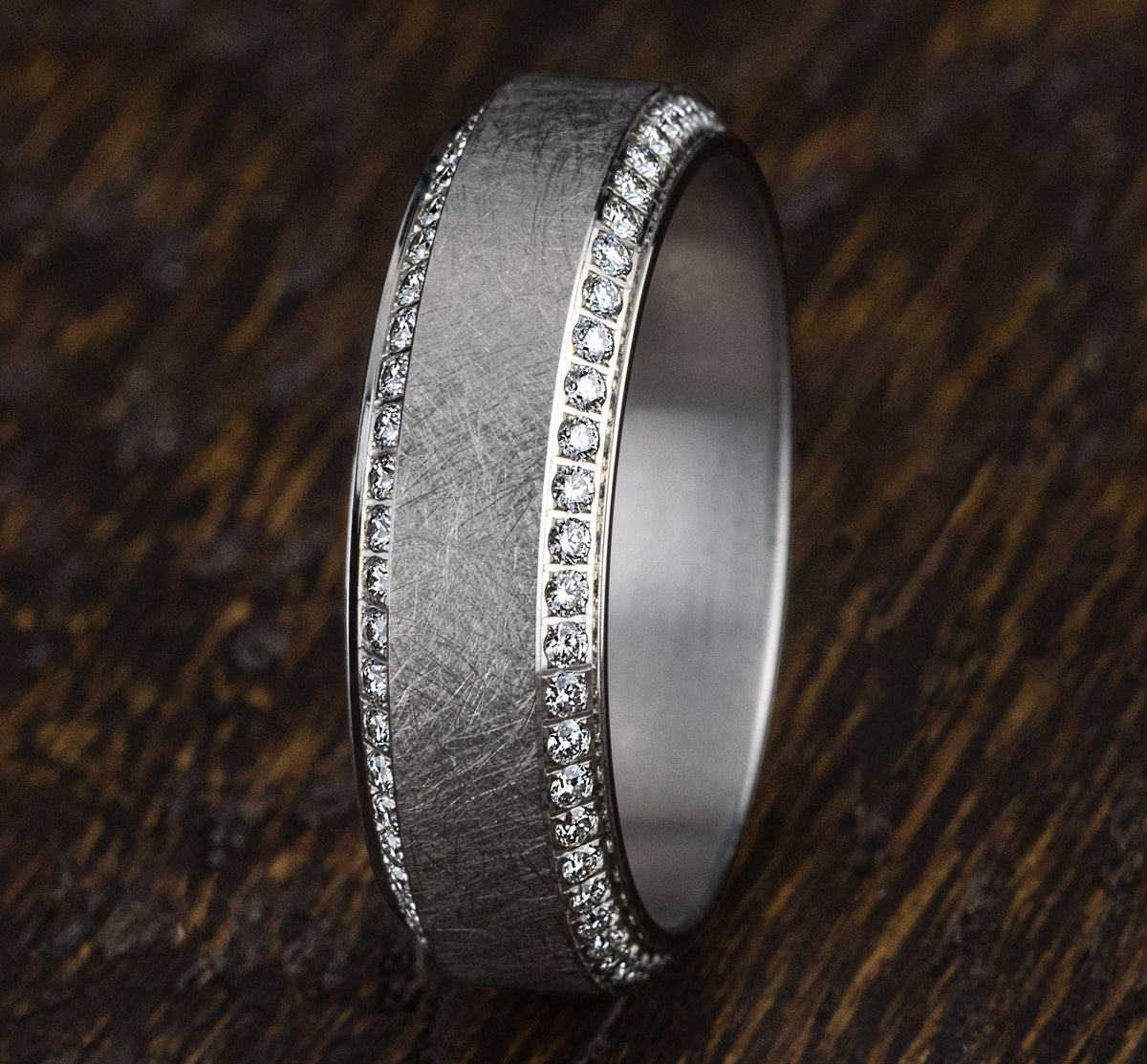 THE LANCELOT 7mm 14K White Benchmark men's wedding band