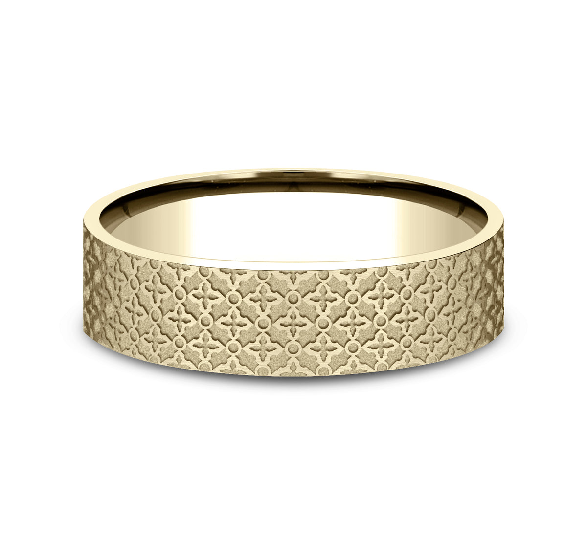 THE VULCAN 6mm 14K Yellow Benchmark men's wedding band