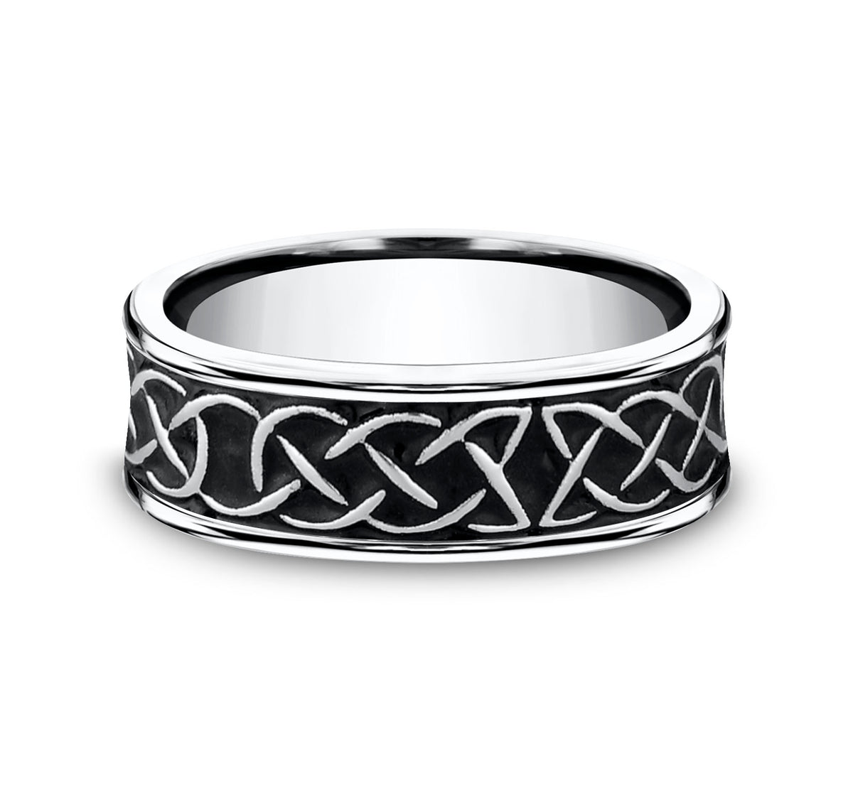 THE DUNMORE 7mm Cobalt White Benchmark men's wedding band